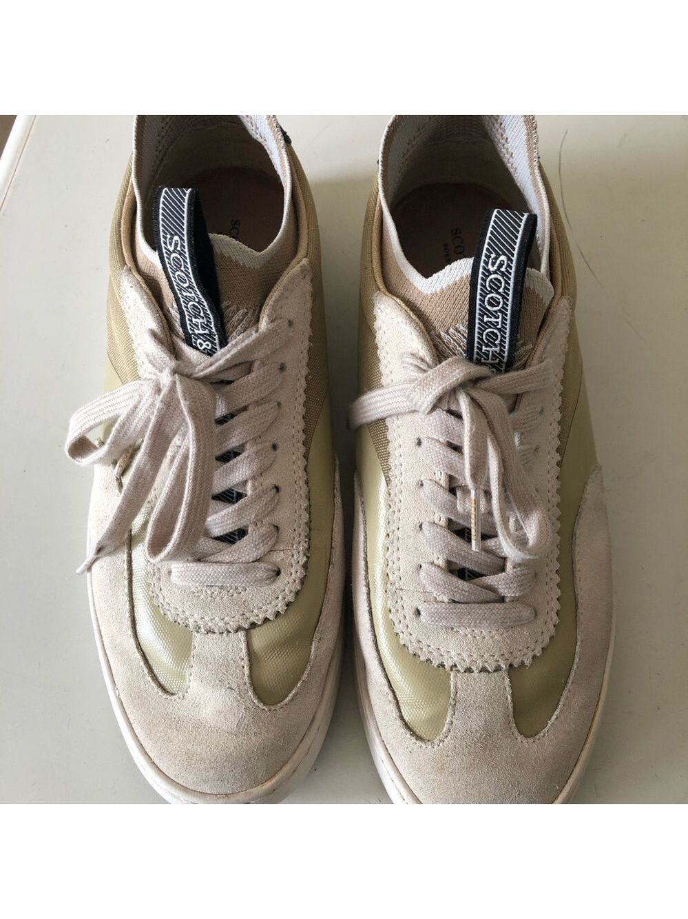 Size 8.5 Scotch & Soda Plakka Suede Canvas Sneakers Amsterdam Euro Streetwear